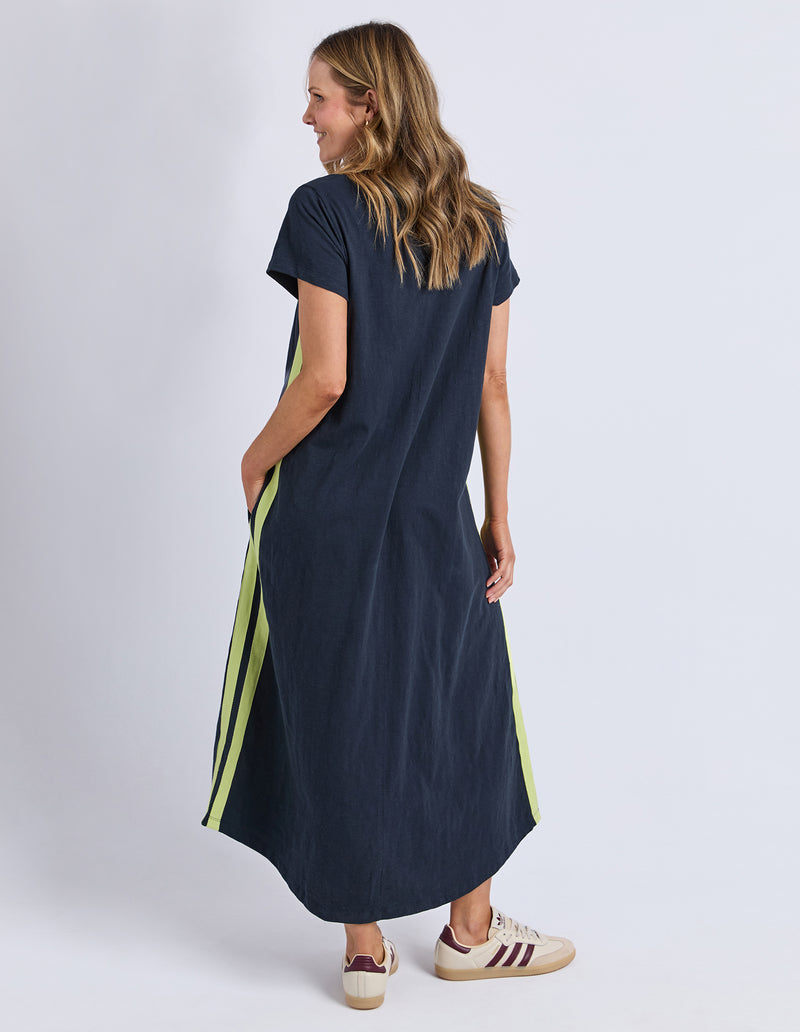 Foxwood Recovery Dress - Navy / Neon Lemon