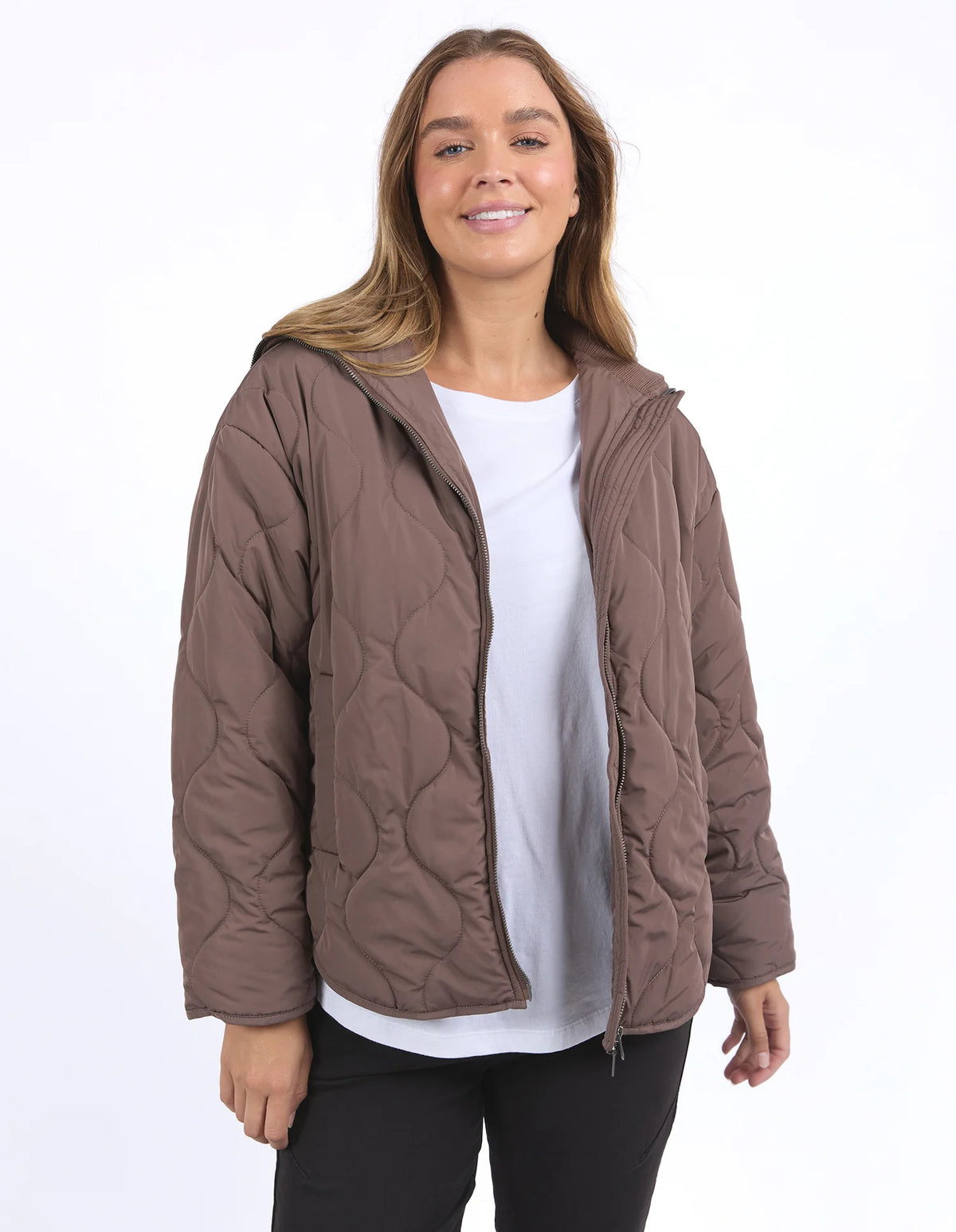 FOXWOOD MELLOW QUILTED JACKET - Choc