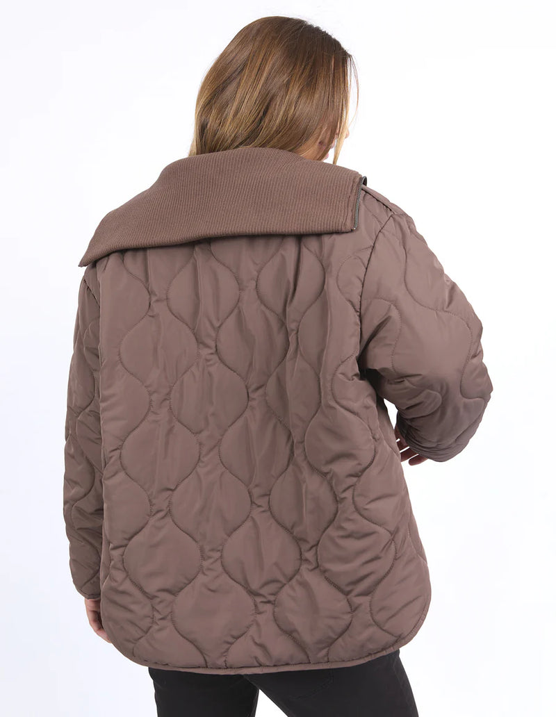 FOXWOOD MELLOW QUILTED JACKET - Choc