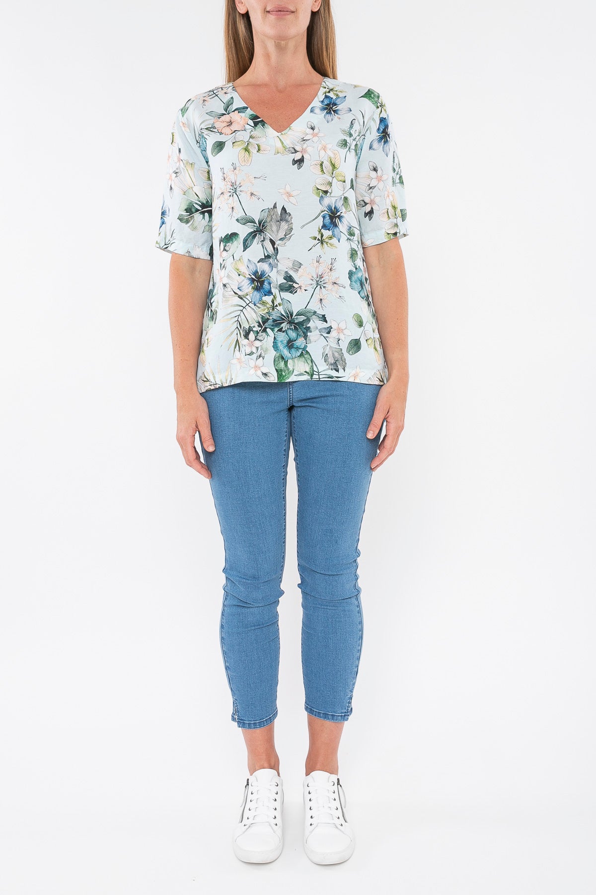 Jump Blue Floral Top