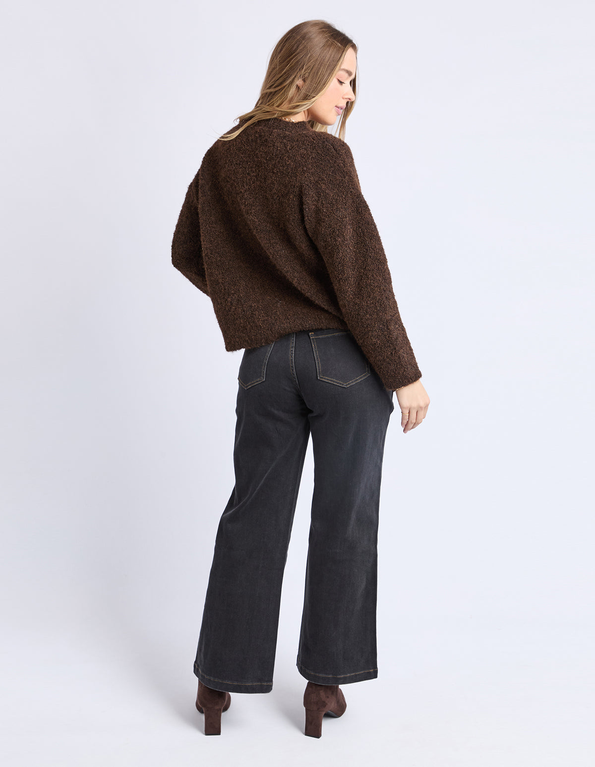 Foxwood Flint Knit Crew