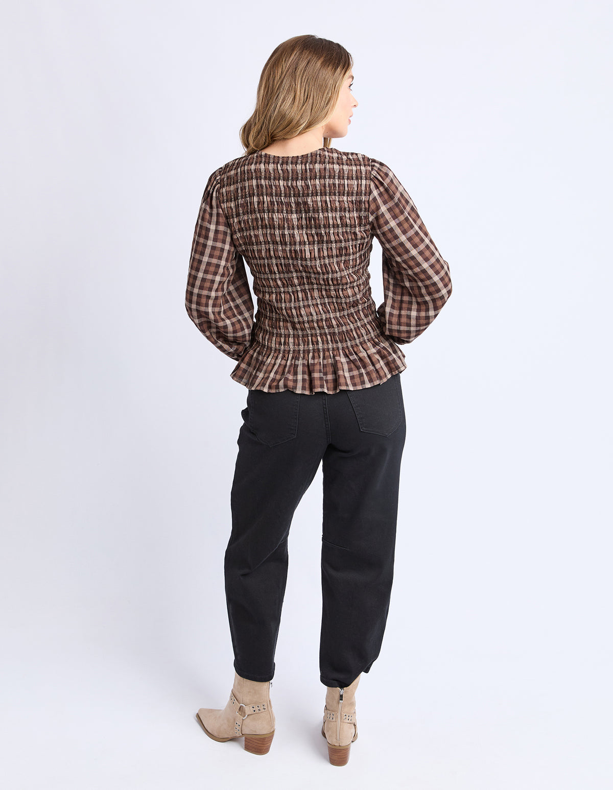 Foxwood Coco Check Top