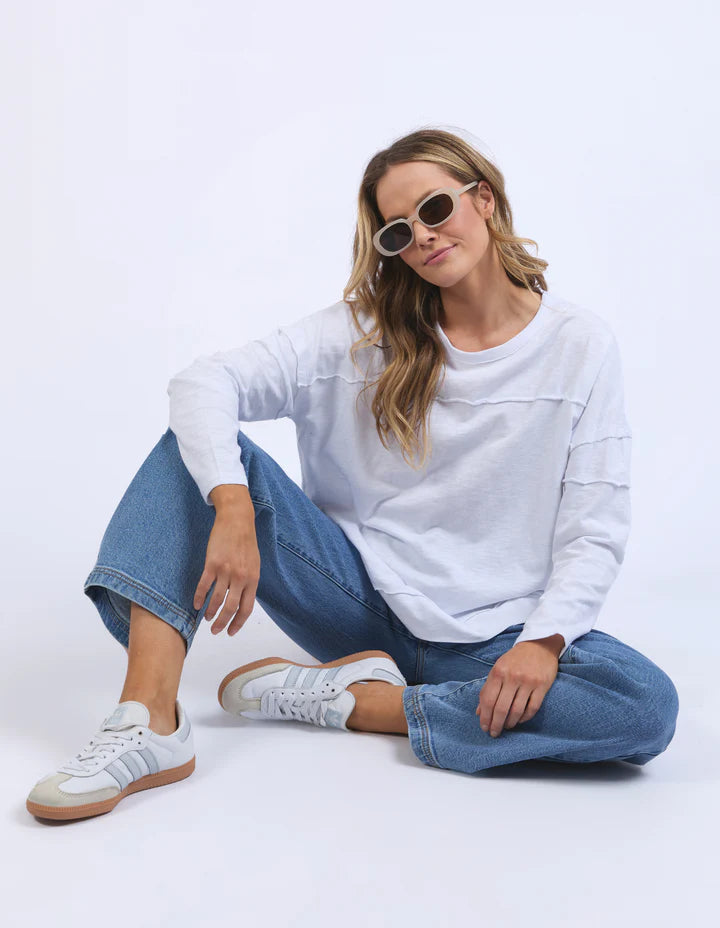 Foxwood Jayne Throw On Top- White