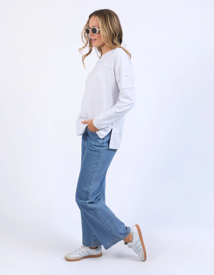 Foxwood Jayne Throw On Top- White