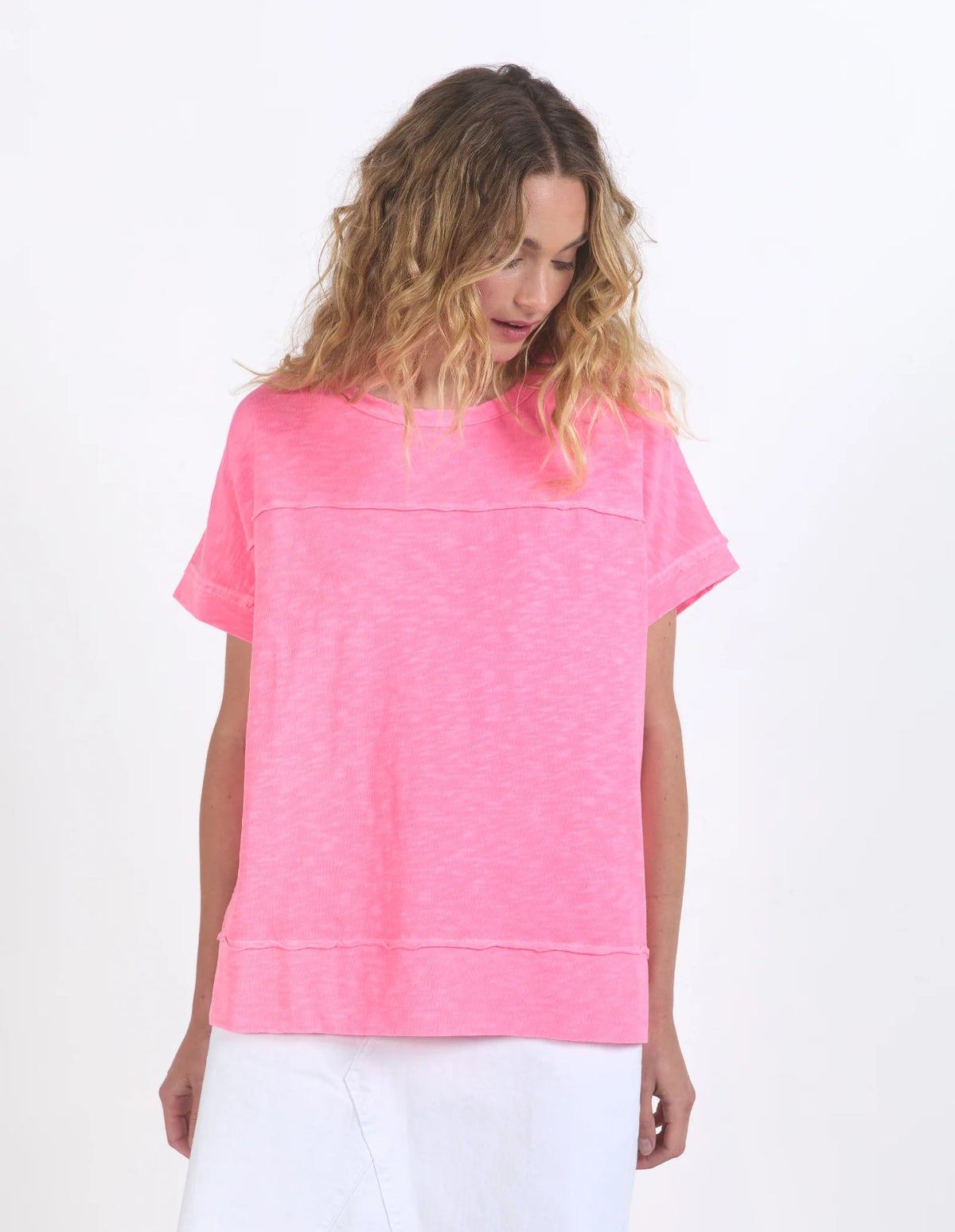 Foxwood Allison Tee -Neon Rose