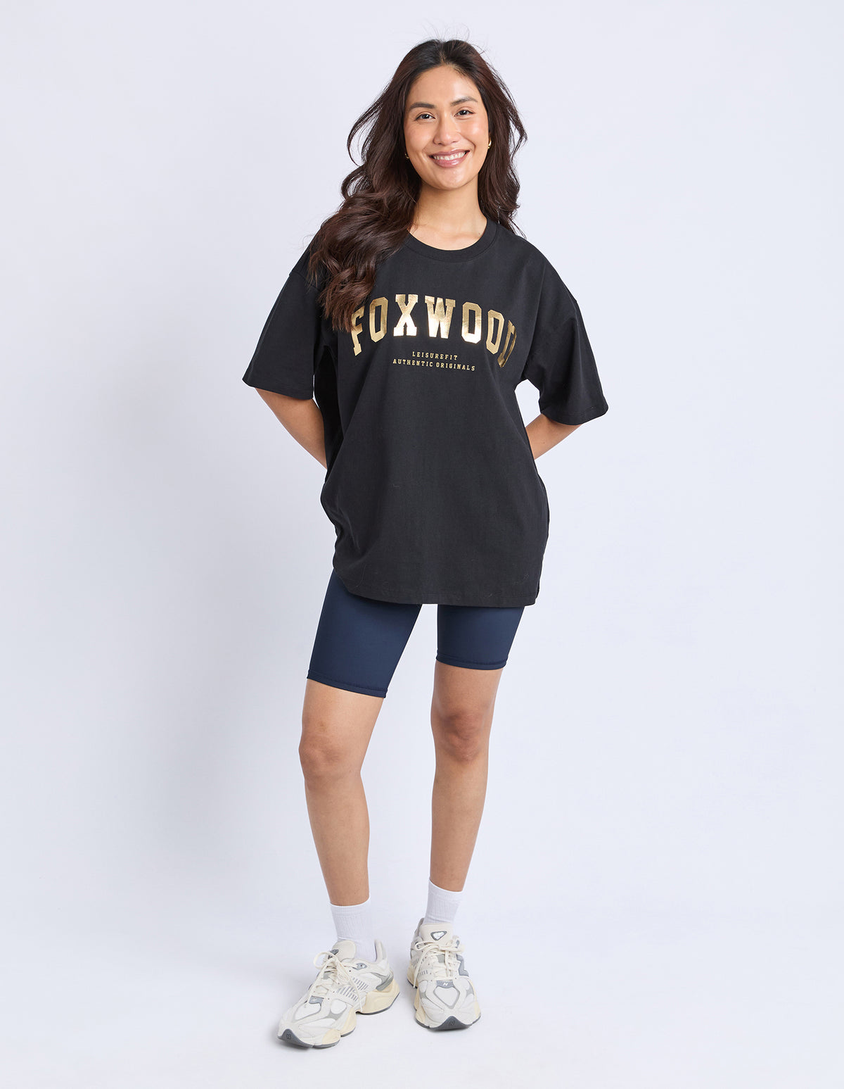 Foxwood Interval Metallic Tee Black Gold