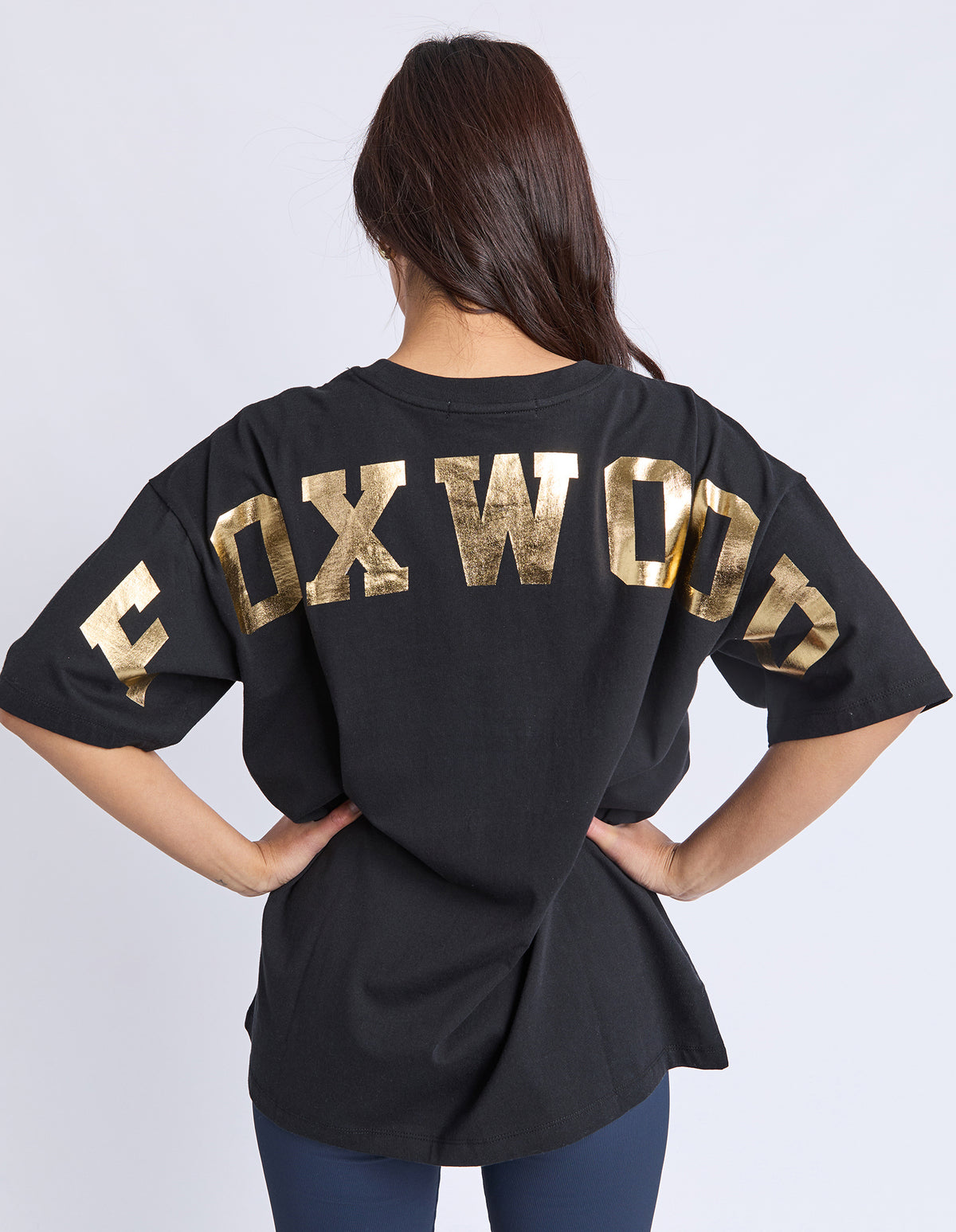 Foxwood Interval Metallic Tee Black Gold