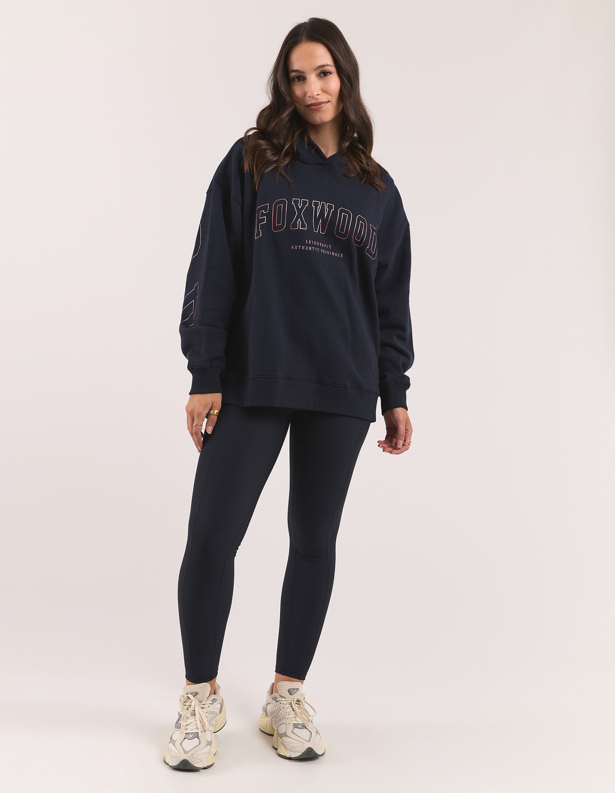Foxwood Metallic Interval Hoodie - Royal Navy