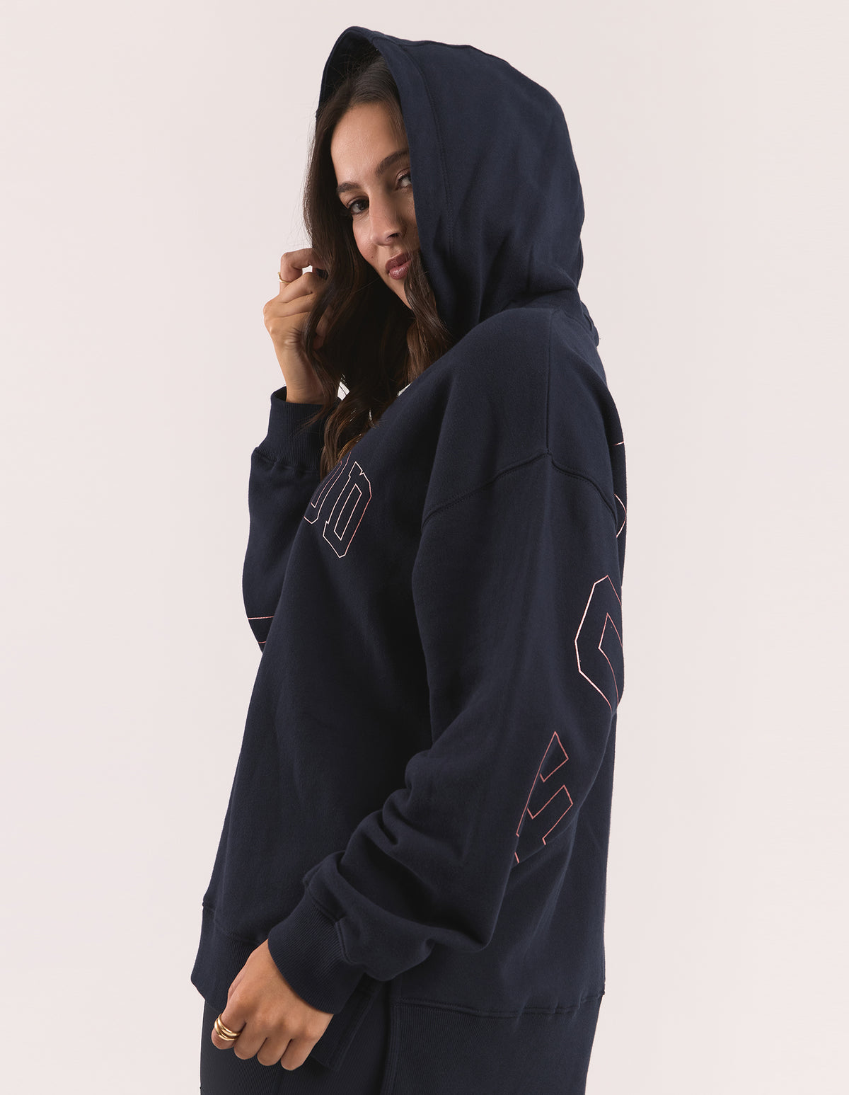 Foxwood Metallic Interval Hoodie - Royal Navy