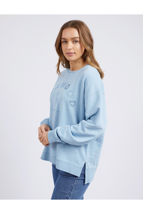 Foxwood Effortless Crew - Dusk Blue