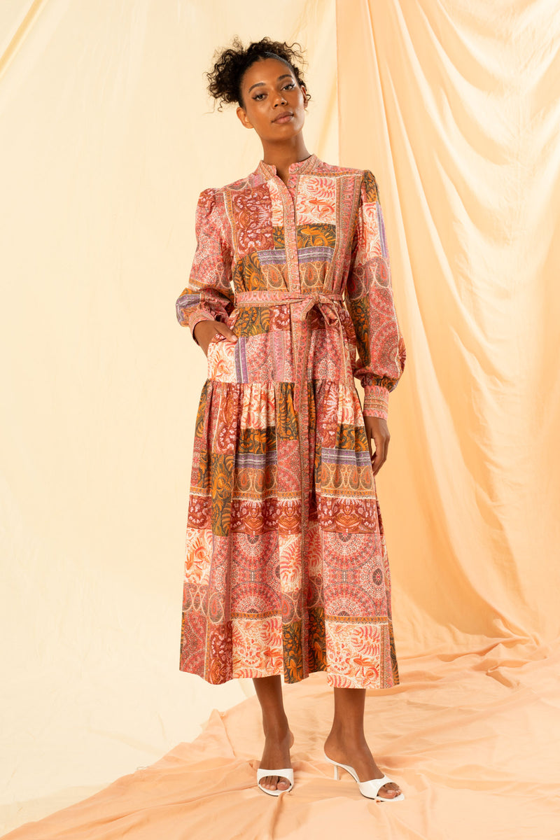 Kachel Alessandra Maxi Shirt Dress