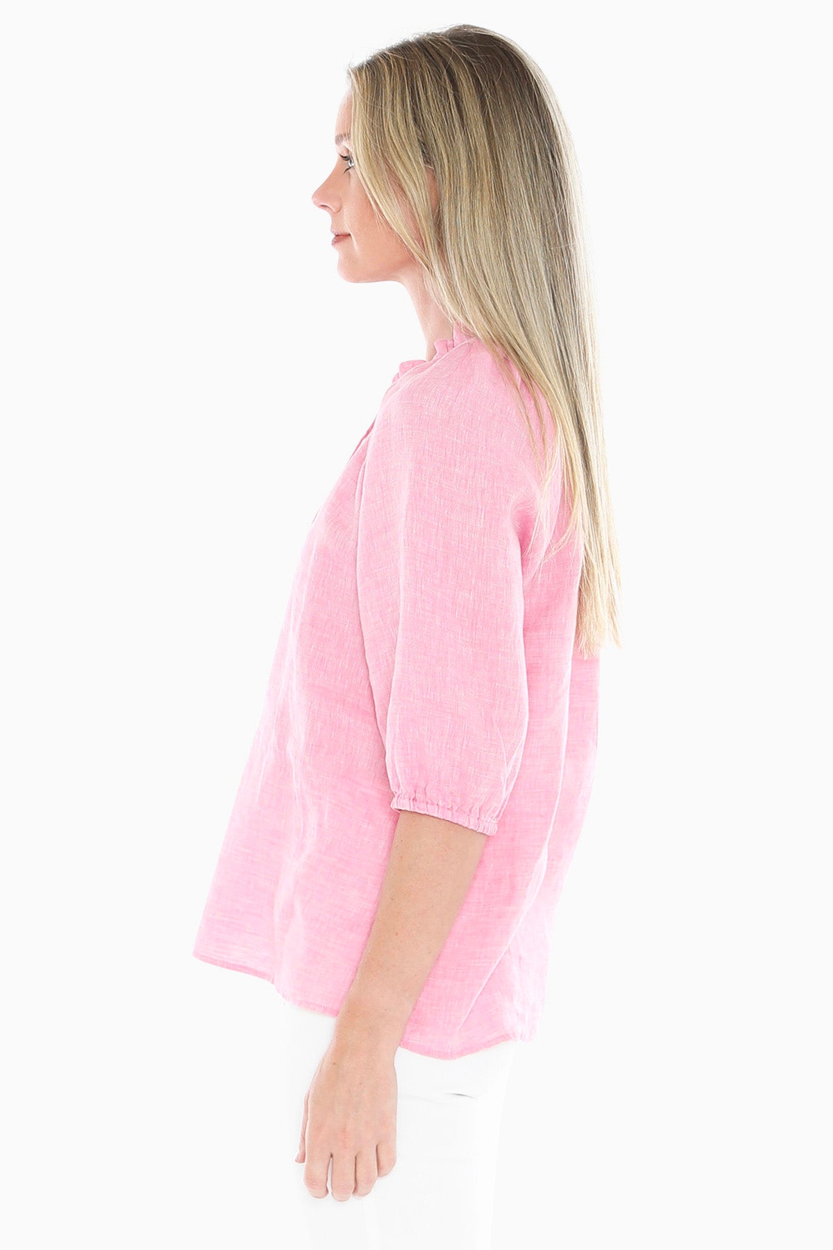 Jump Ruffle Top - Flamingo