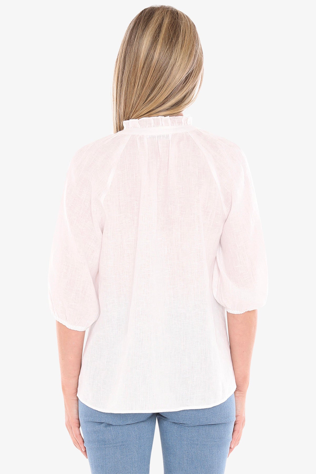 Jump Ruffle Top - White