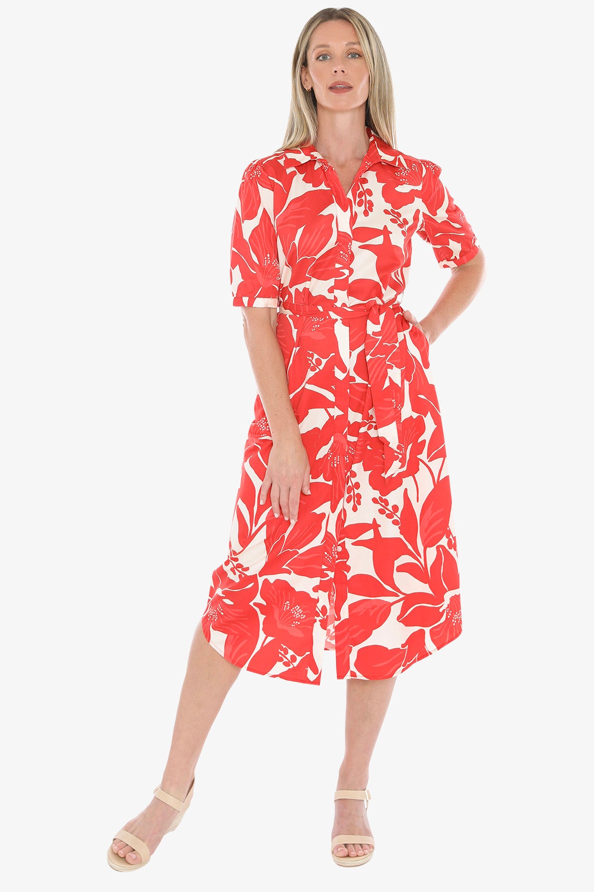 Jump Lilly Mono Print Dress