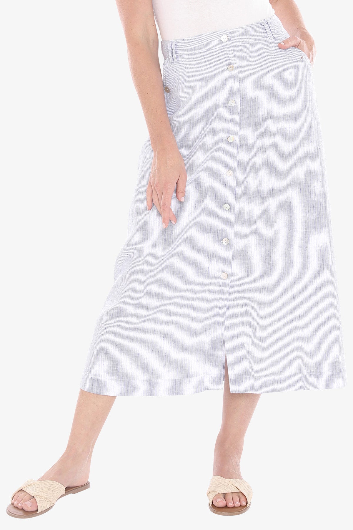 Jump Button Through Skirt