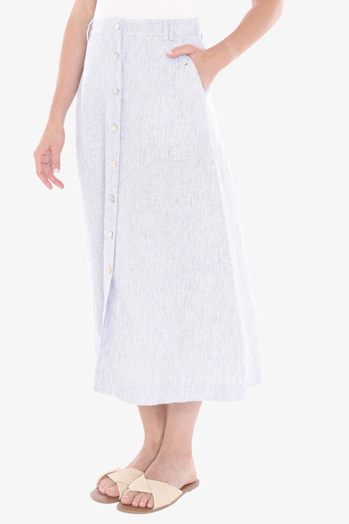 Jump Button Through Skirt