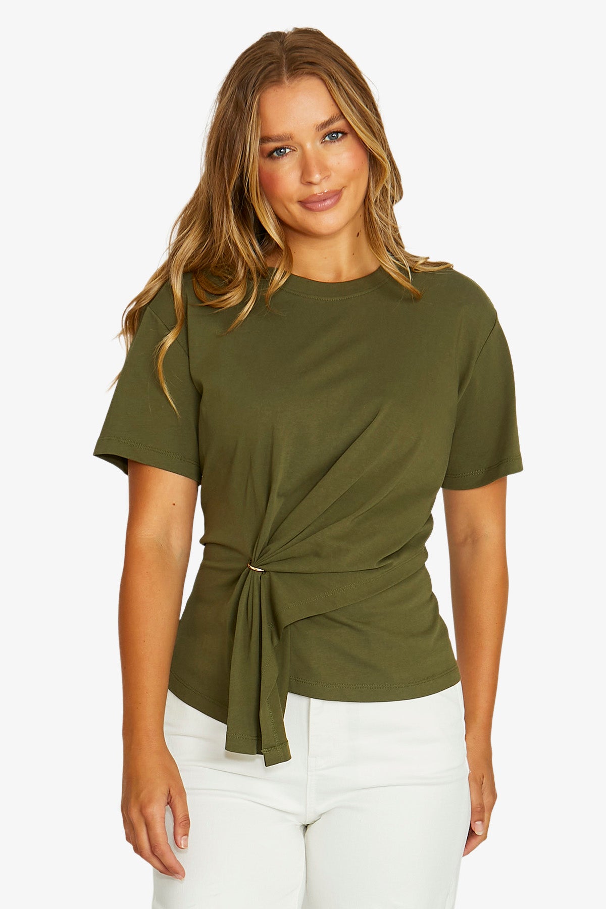 Jump Gold Ring Tee Khaki