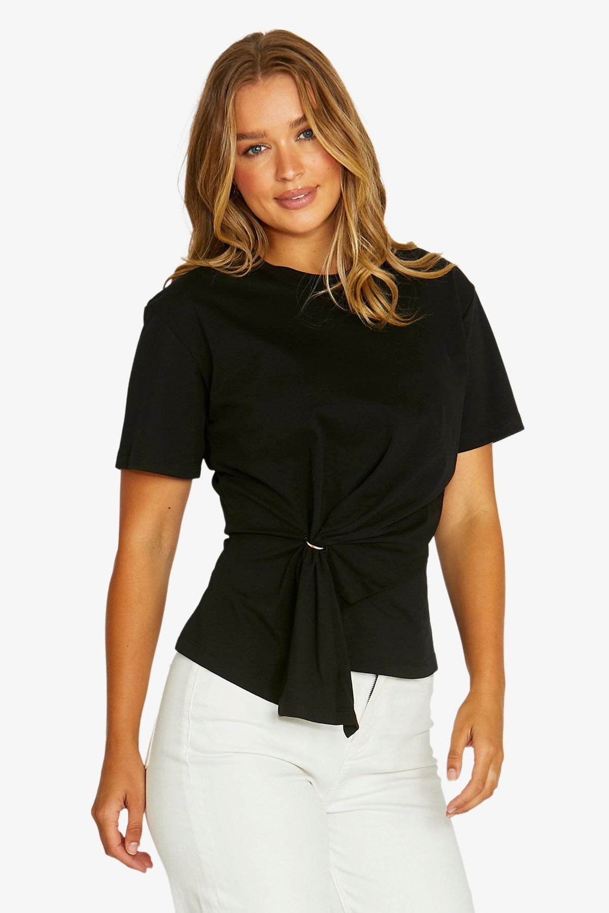 Jump Gold Ring Tee Black