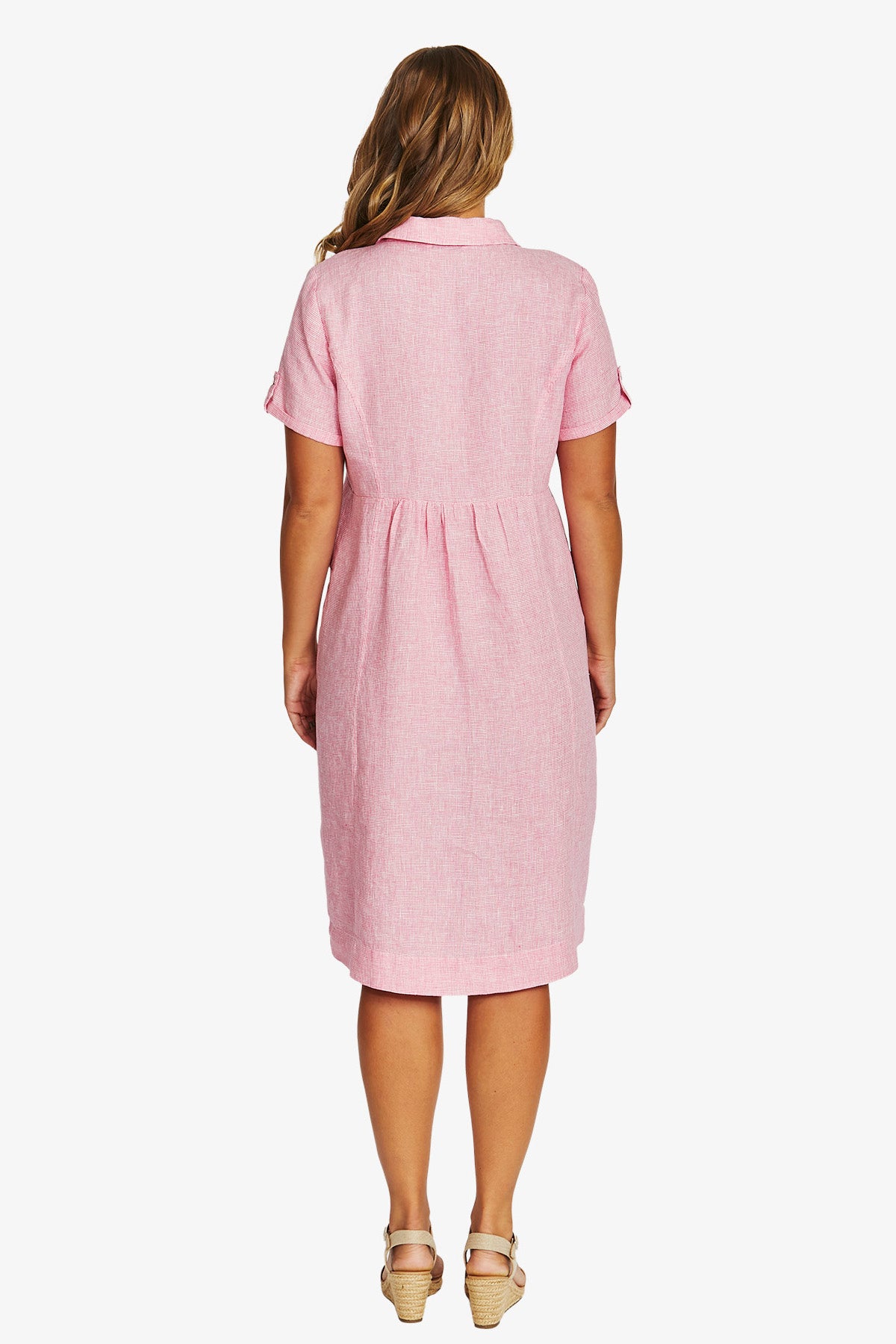 Jump Mini Check Collar Dress