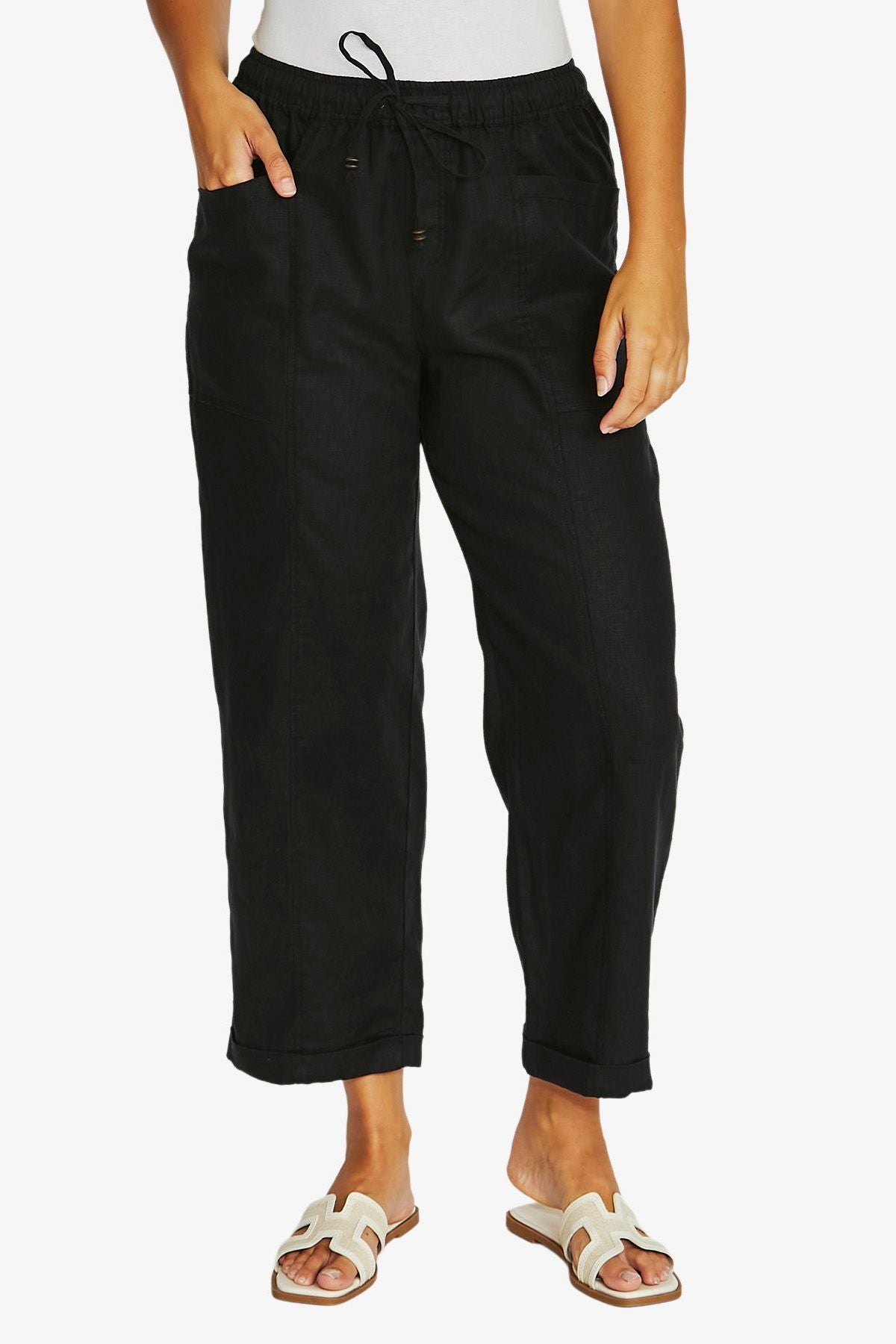 Jump Relaxed Drawstring Pant Black