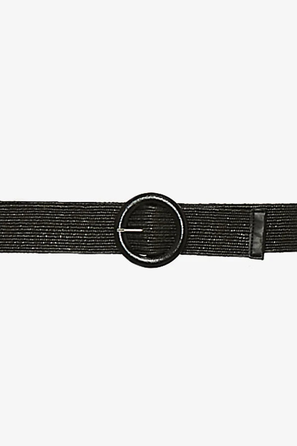 Jump Circle Buckle Belt Black