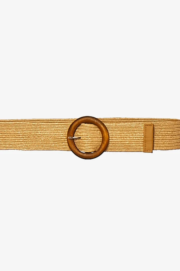 Jump Circle Buckle Belt Natural