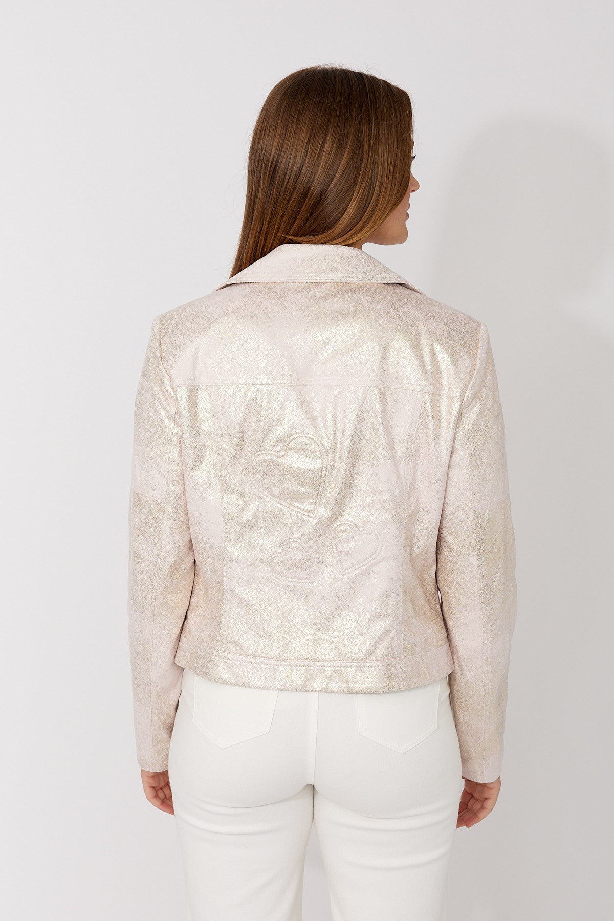 Frank Lyman Metallic Heart Jacket