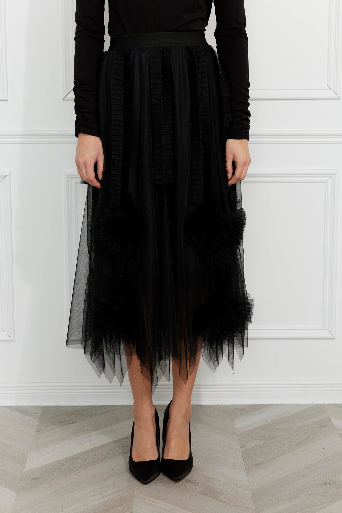 Frank Lyman Ruffled Skirt