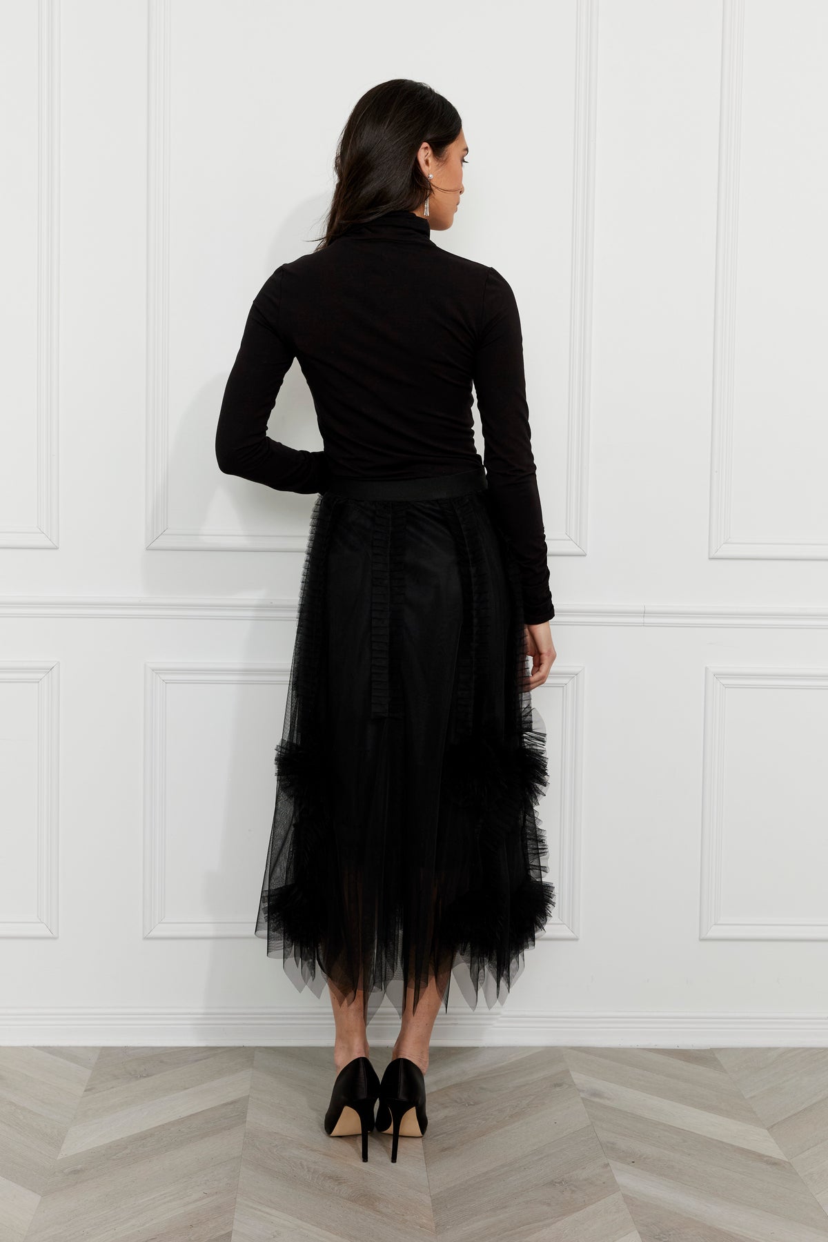 Frank Lyman Ruffled Skirt