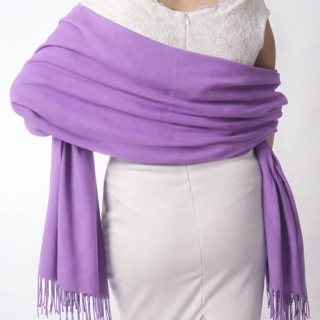 Cashmere Pashmina Lightweight - Light Lilac