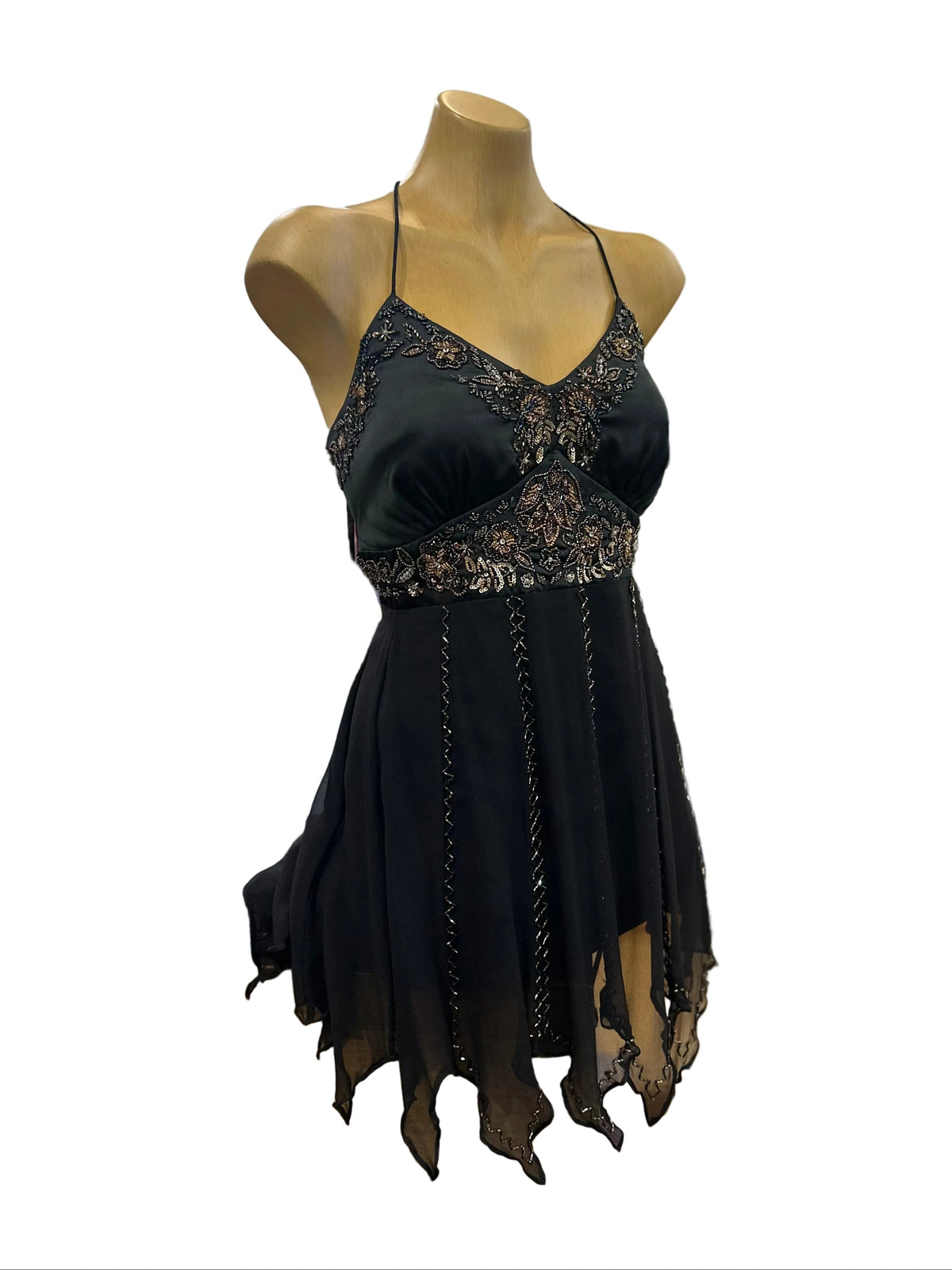 Mr K Silk Beaded Halter Top