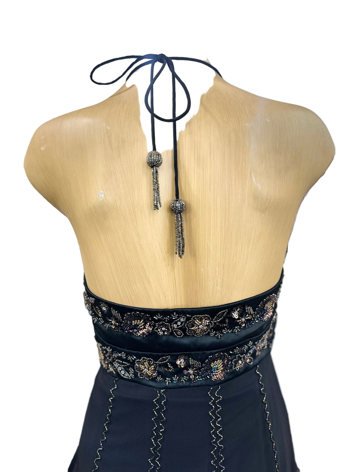 Mr K Silk Beaded Halter Top