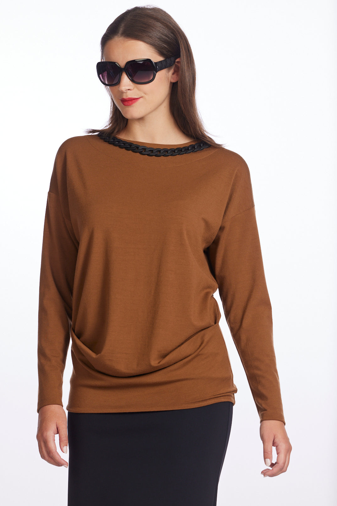 Paula Ryan Chain Neck Top