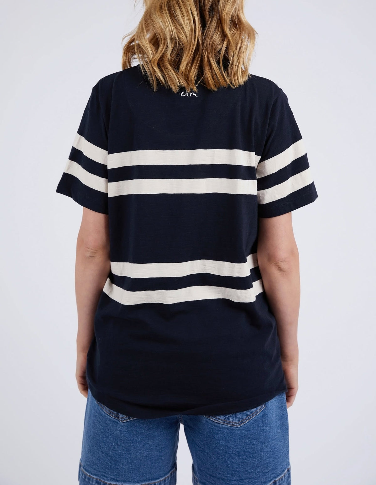 Elm Allegra SS Tee - Navy/White