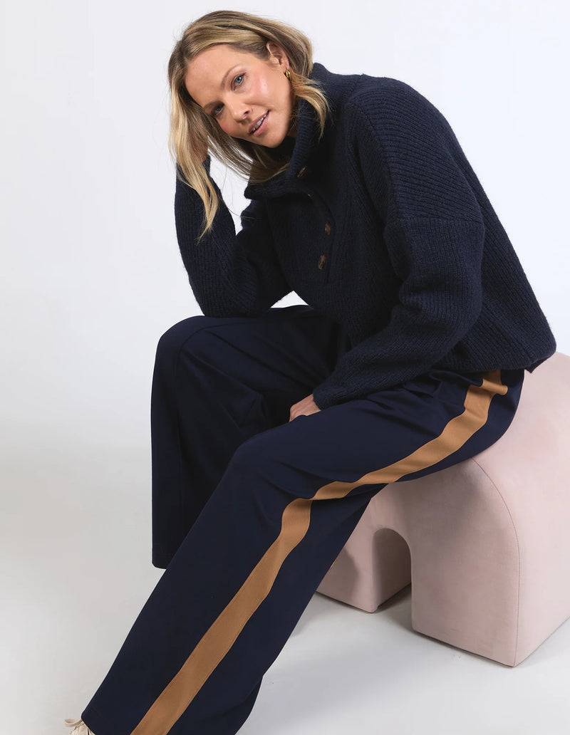 Elm Carmen Wide Leg Pant - Navy
