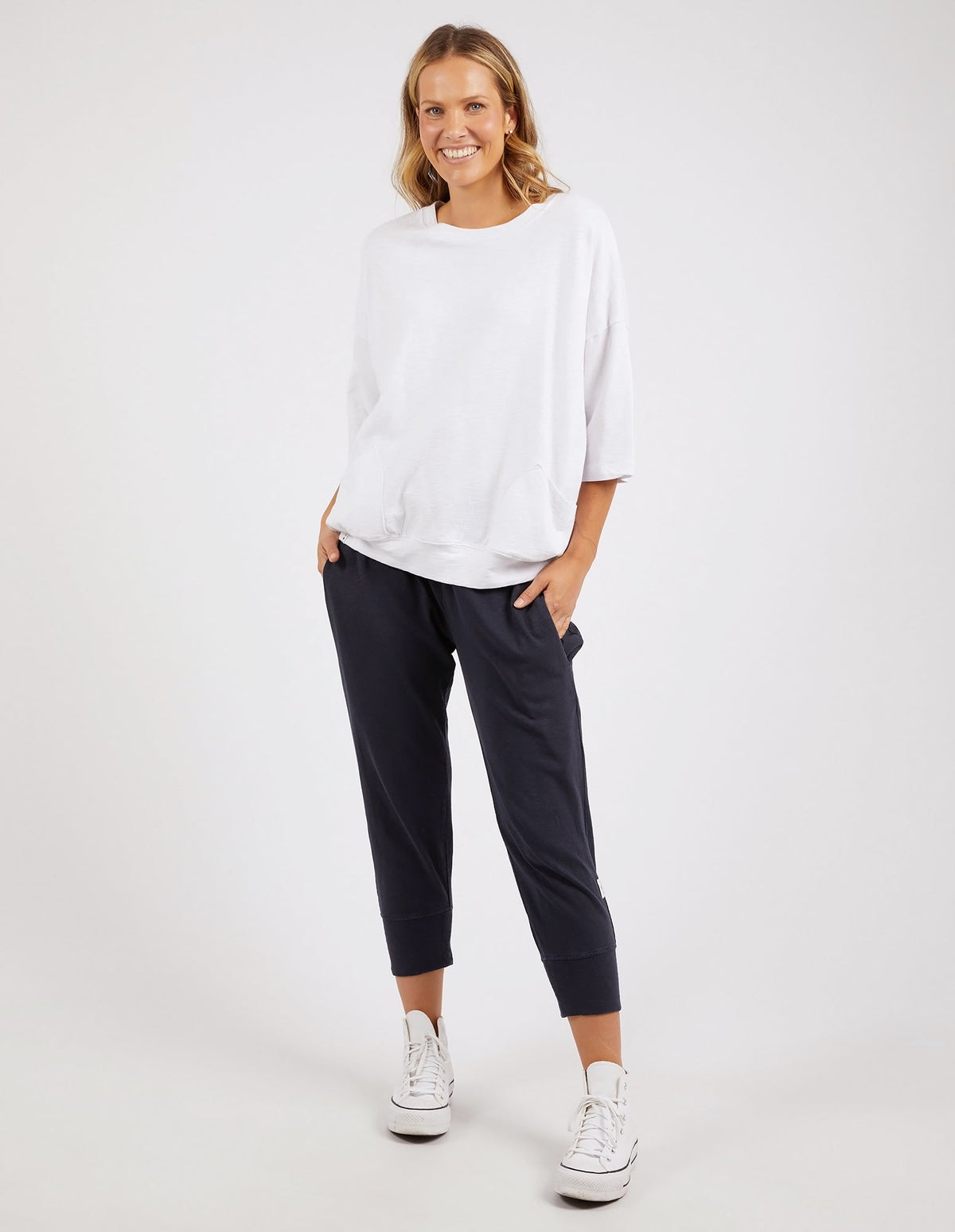 Elm Mazie Sweat White