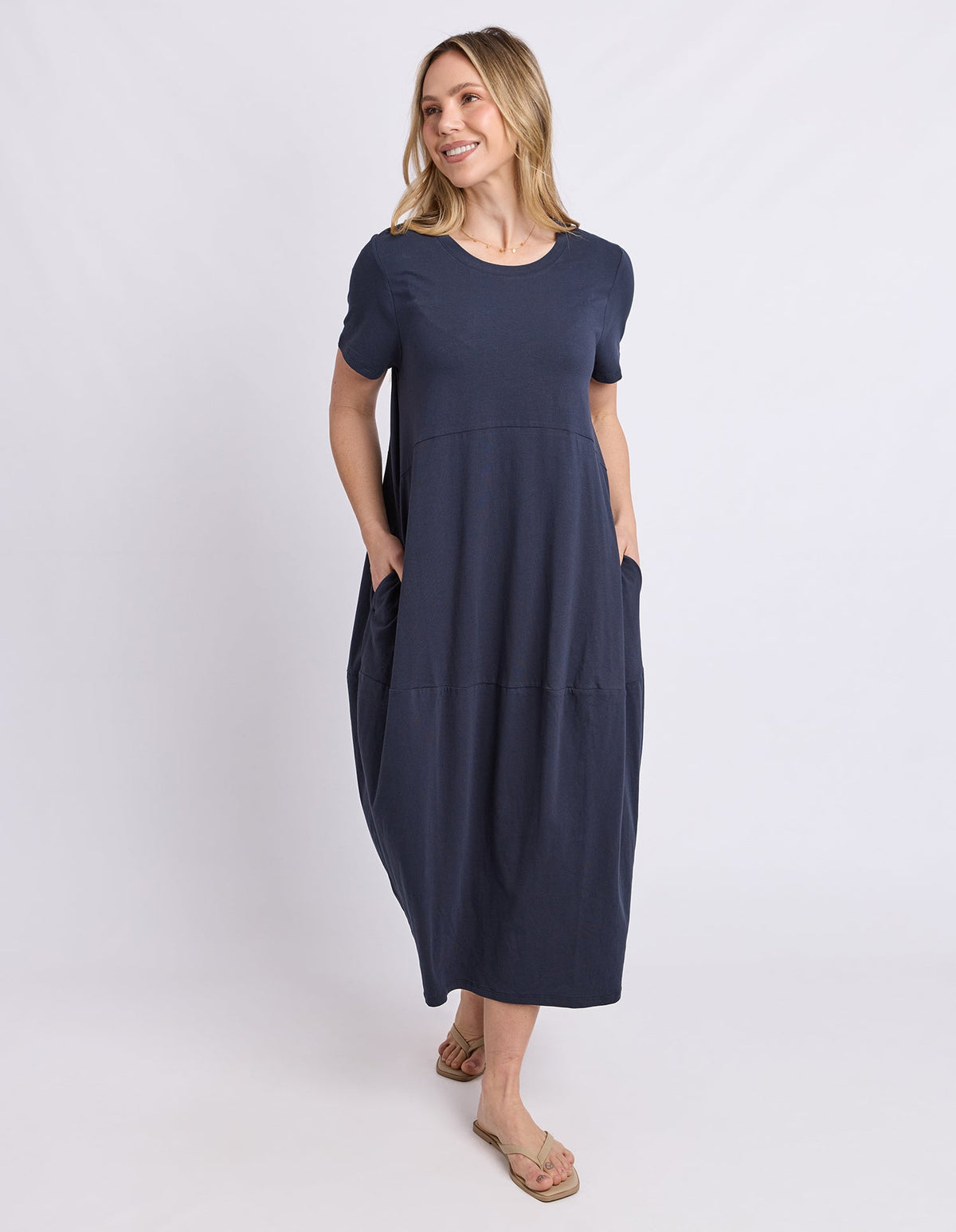 Elm Diana S/S Dress- Navy