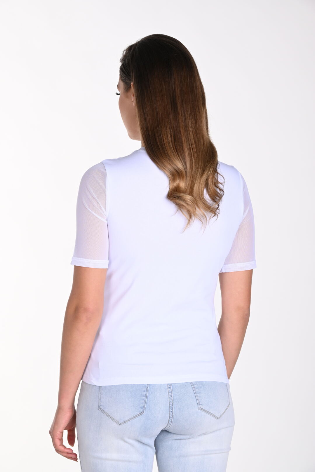 Frank Lyman Stacey Top White