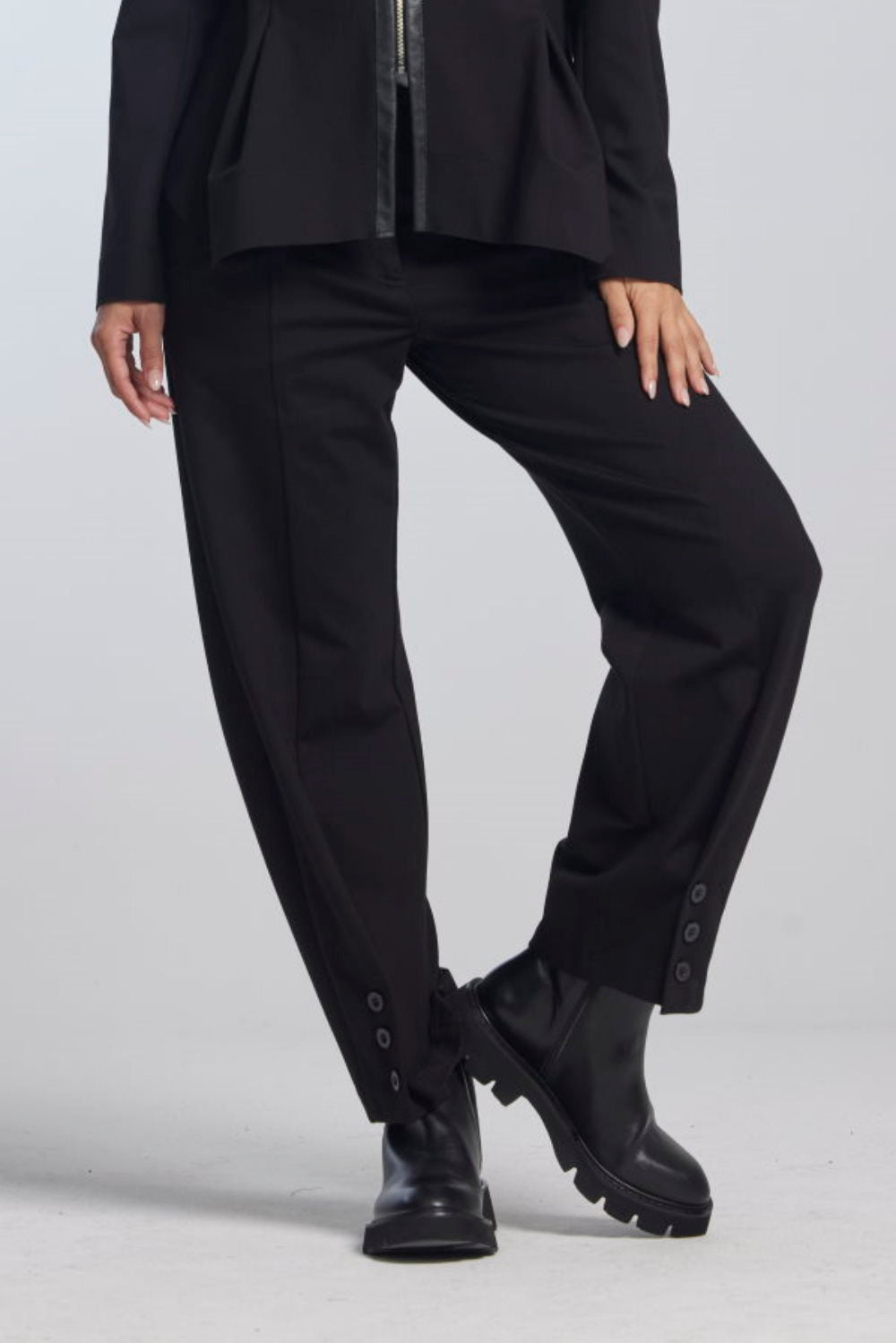 Paula Ryan Roma Buttoned Officer Pant