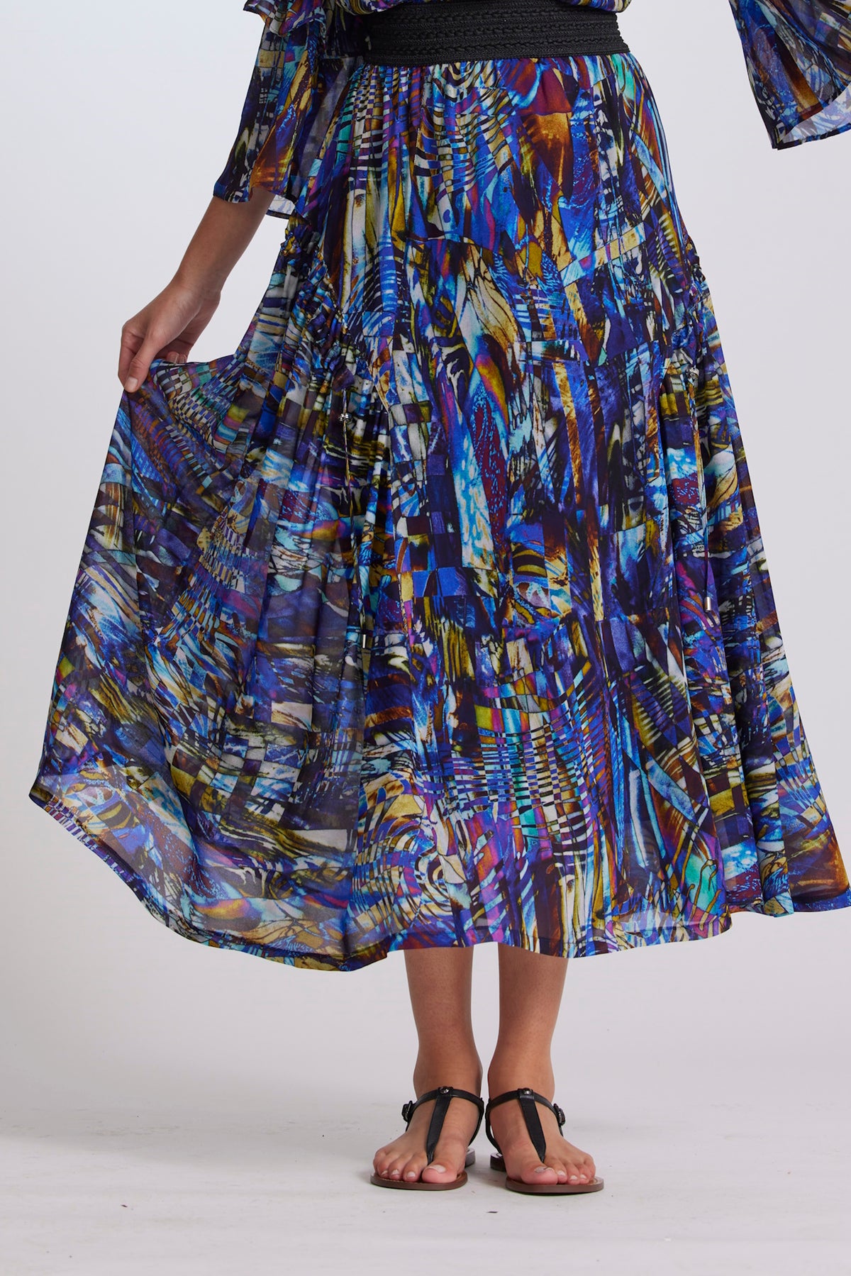 Paula Ryan Arched Skirt - Mosaic