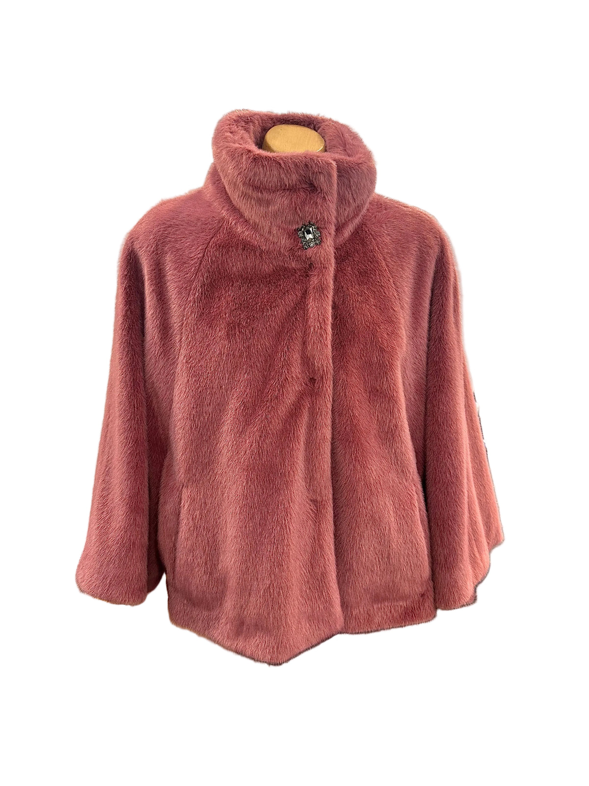 Gaudi Fur Washed Rose Flutter Jacket
