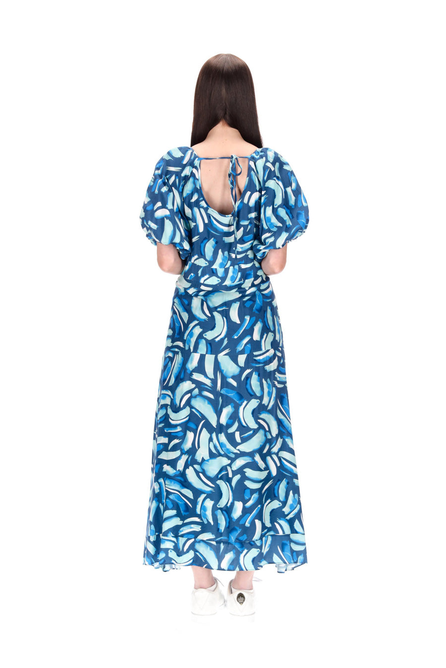 Amaya Crosses Dress Blue