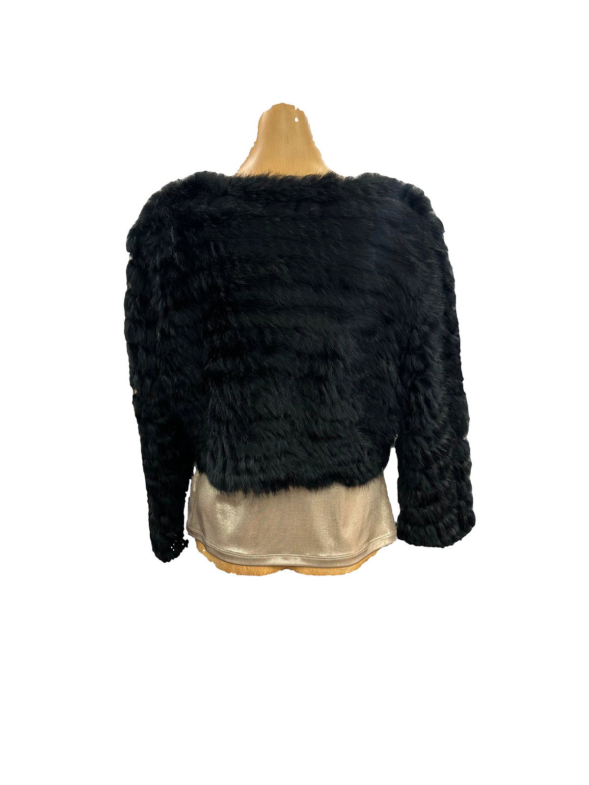 Studio S Fur Bolero - Black