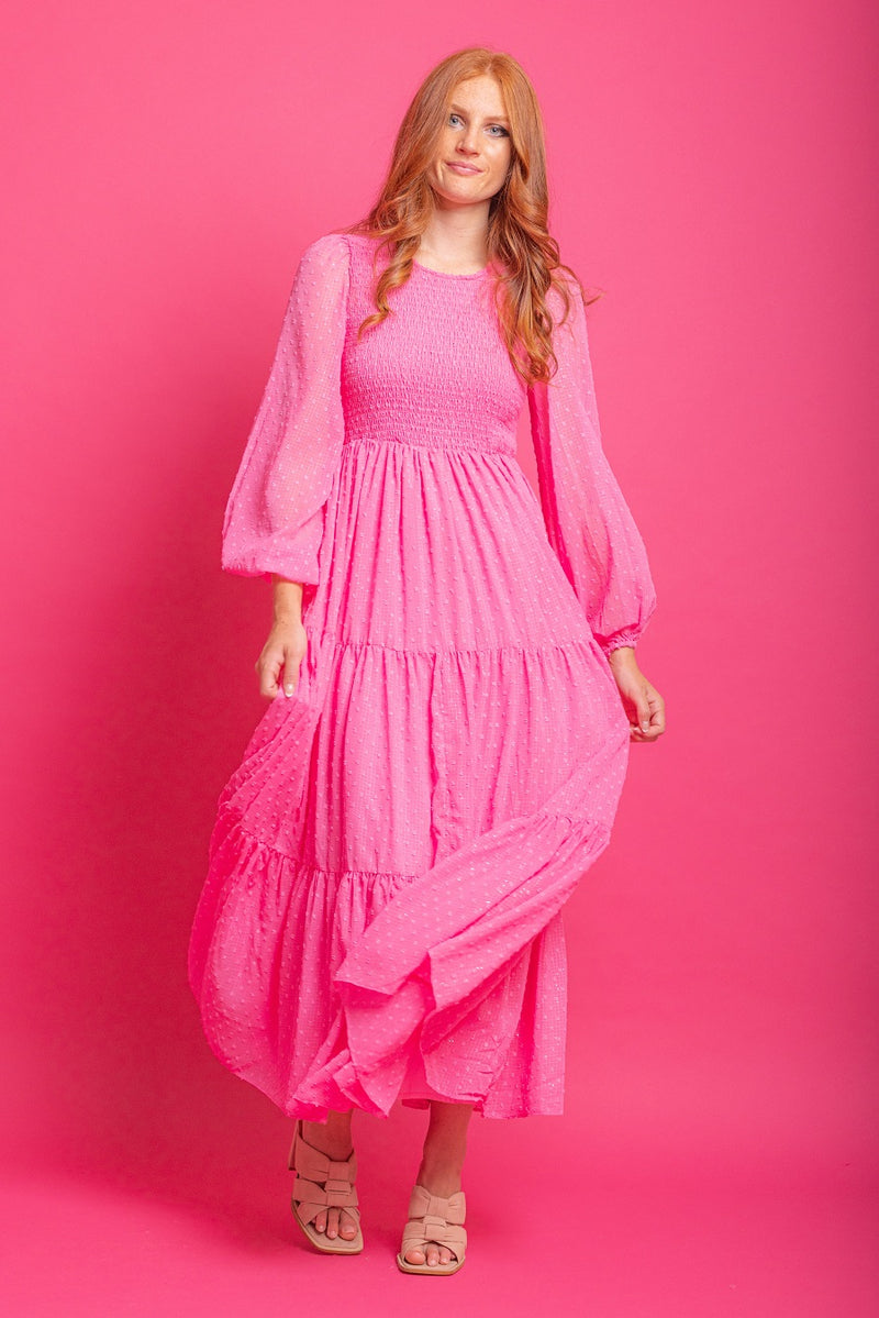 Augustine Rachel Dress-Pink Sparkle