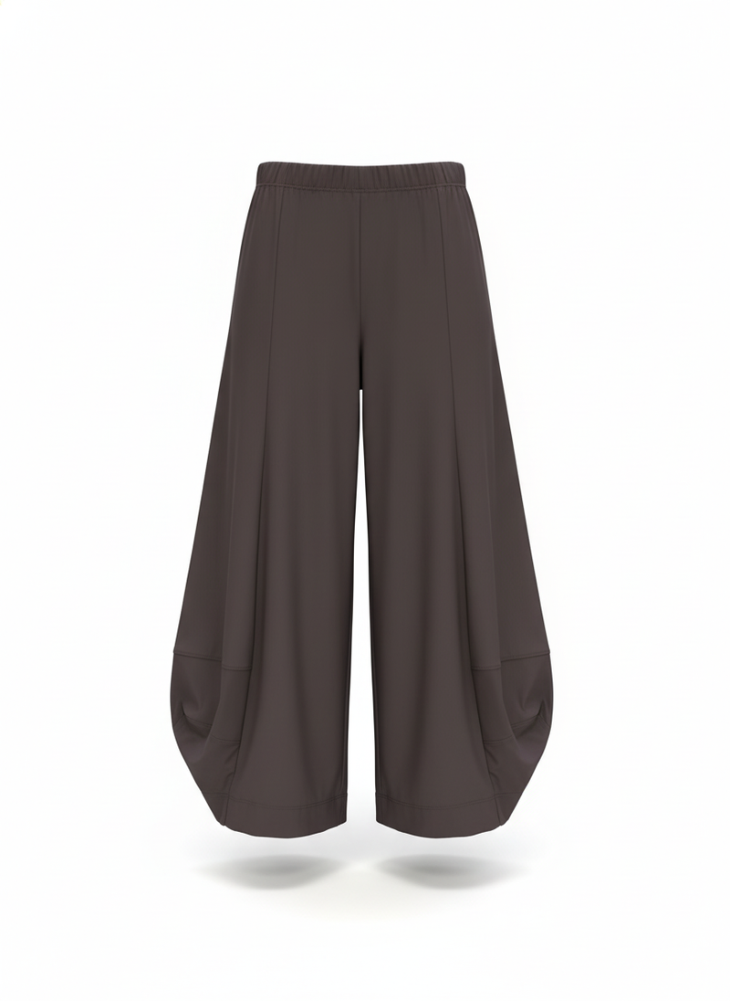 Paula Ryan Soft 7/8 Bell Pant - Aubergine