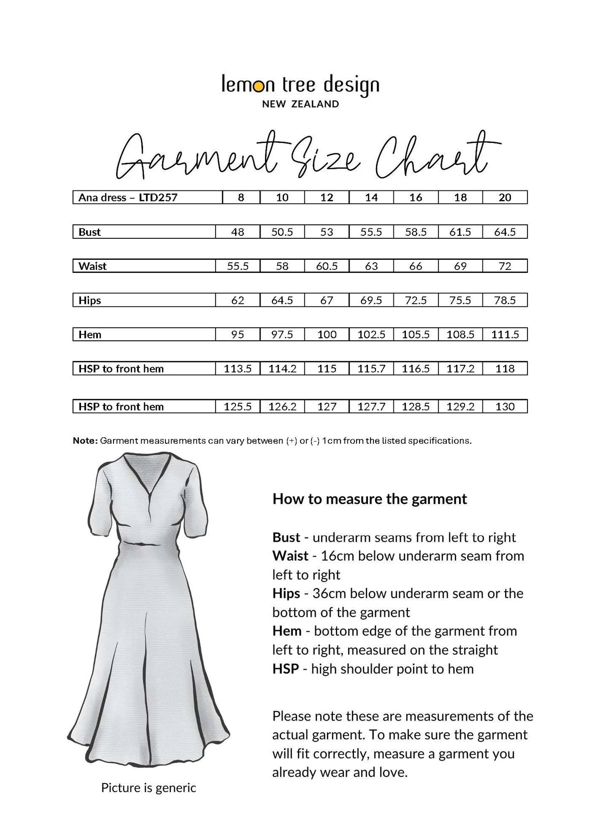 Lemon Tree Ana Dress