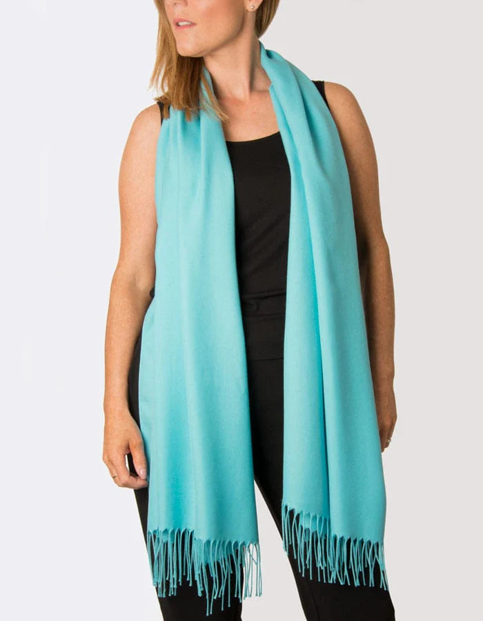 Cashmere Pashmina Lightweight - Baby Blue