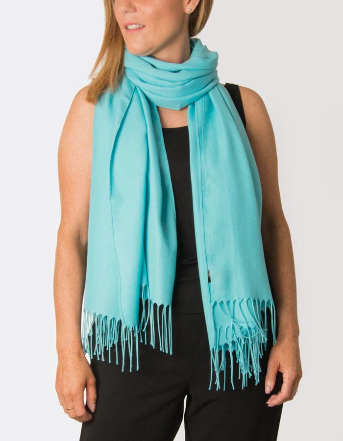 Cashmere Pashmina Lightweight - Baby Blue
