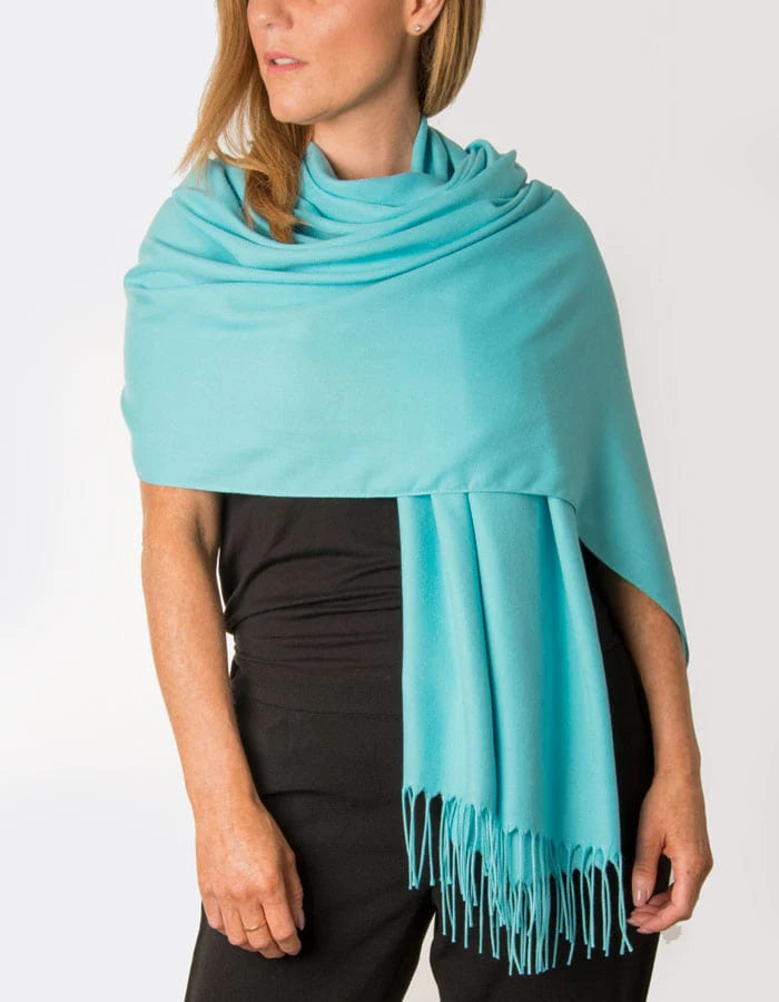 Cashmere Pashmina Lightweight - Baby Blue