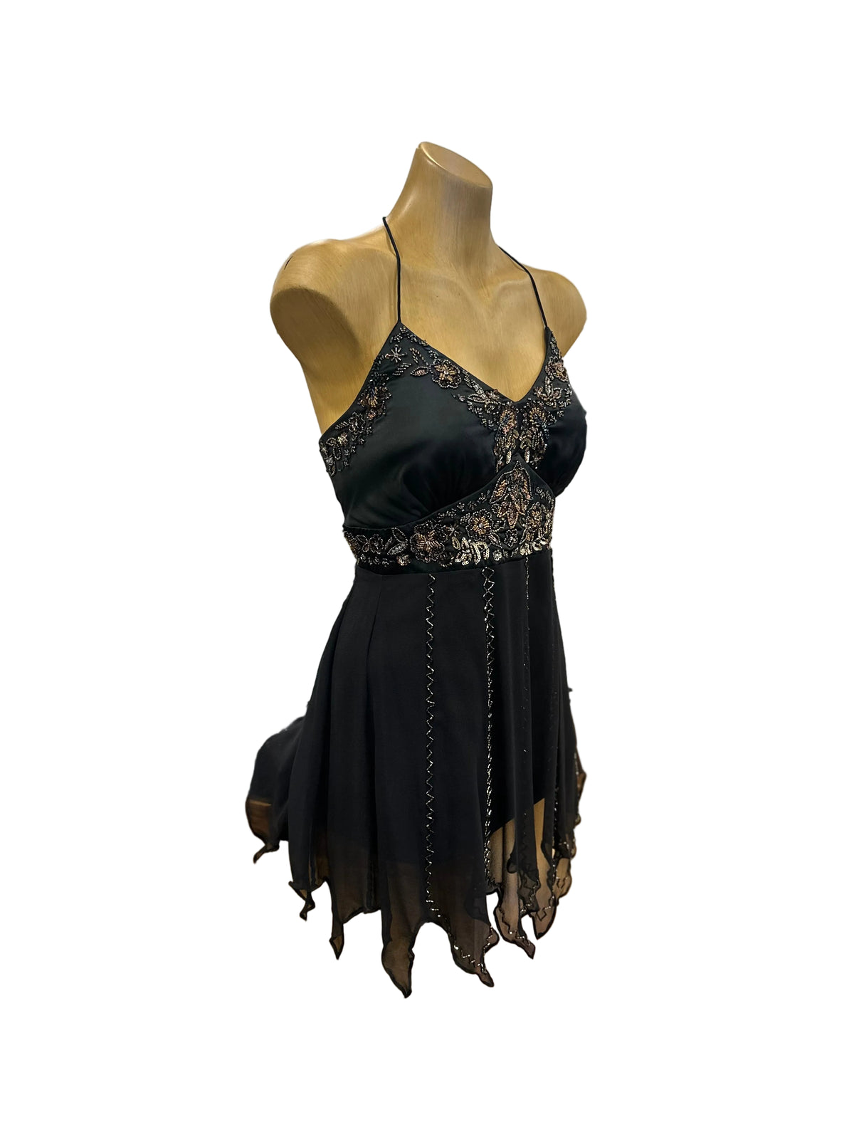 Mr K Silk Beaded Halter Top